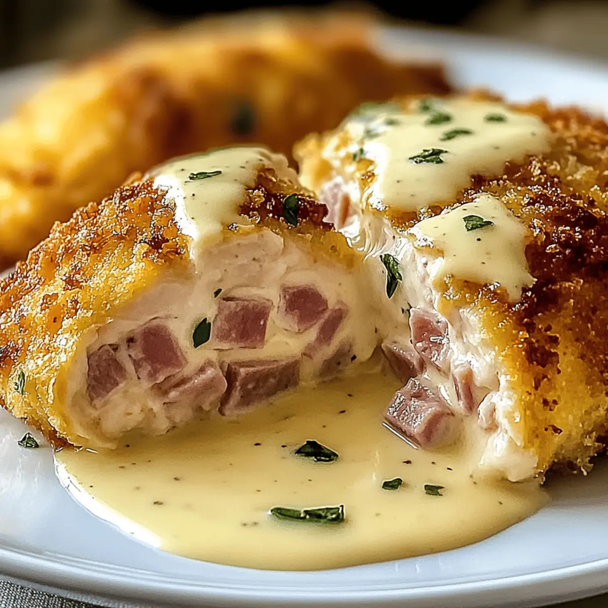 Creamy Chicken Cordon Bleu