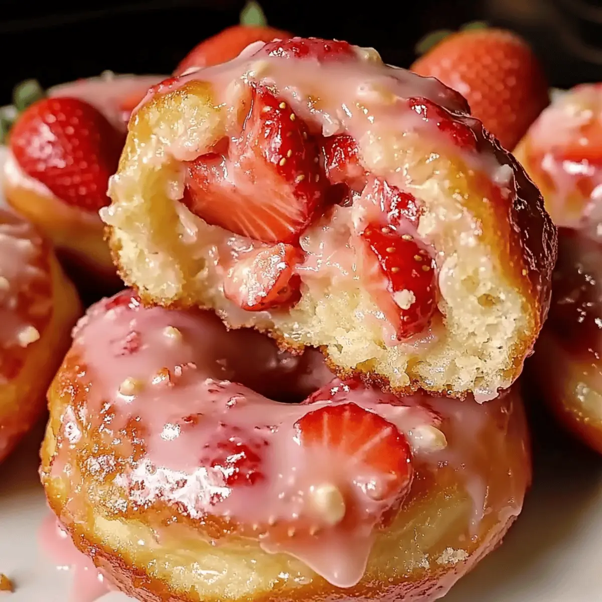 Strawberry Cheesecake Stuffed Donuts Recipe Delight