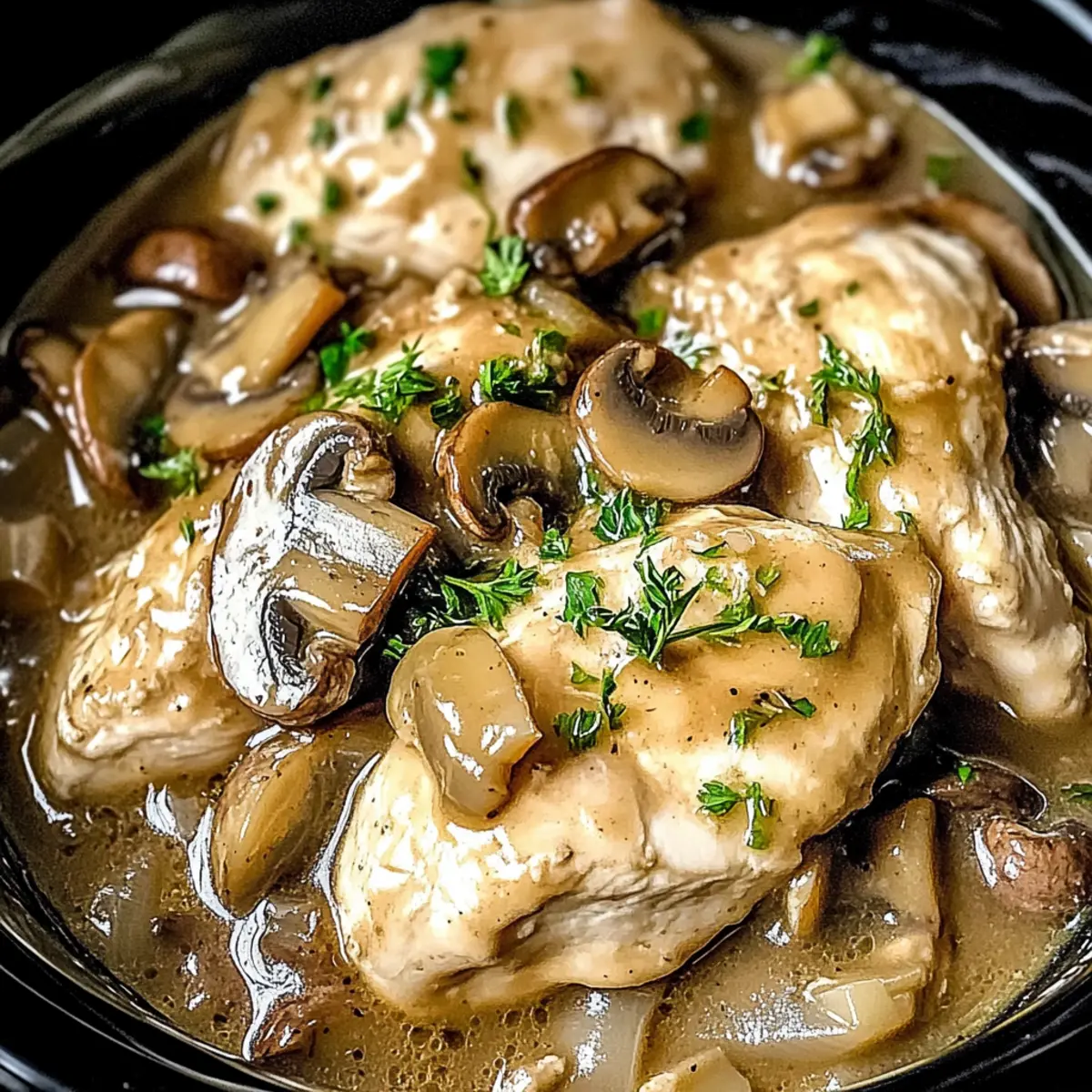Crockpot Chicken Marsala