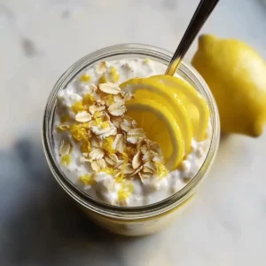 Lemon Cheesecake Overnight Oats
