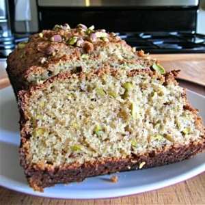 Banana Pistachio Yogurt Bread