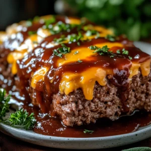 BBQ Cheddar Meatloaf