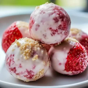 Strawberry Cheesecake Protein Balls