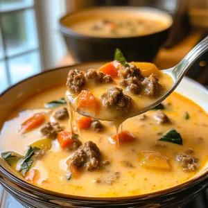 Cheeseburger Soup