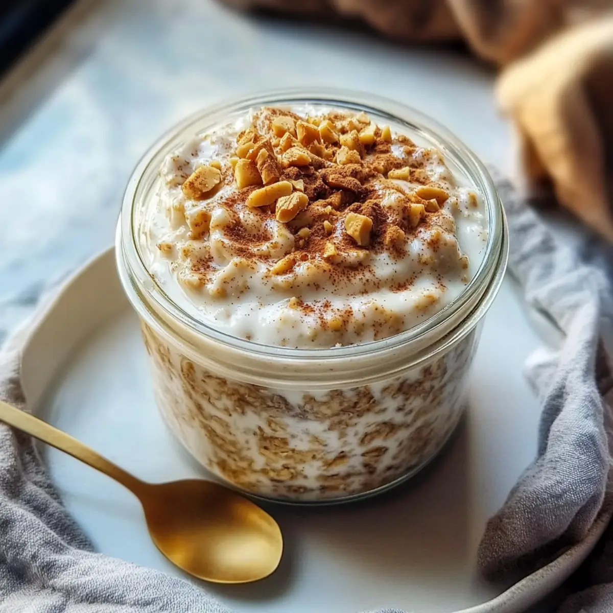 Cinnamon Roll Overnight Oats