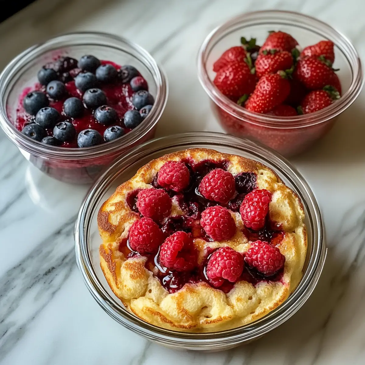 Baked Protein Pancake Bowls