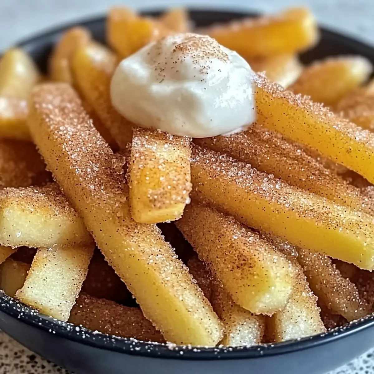 Cinnamon Sugar Apple Fries
