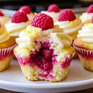 Raspberry Lemon Heaven Cupcakes