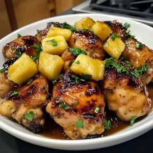 Honey Garlic Pineapple Chicken