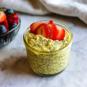 Golden Lemon Poppy Seed Overnight Oats