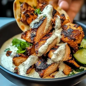 Chicken Shawarma with Creamy Garlic Sauce