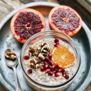 Blood Orange Overnight Oats