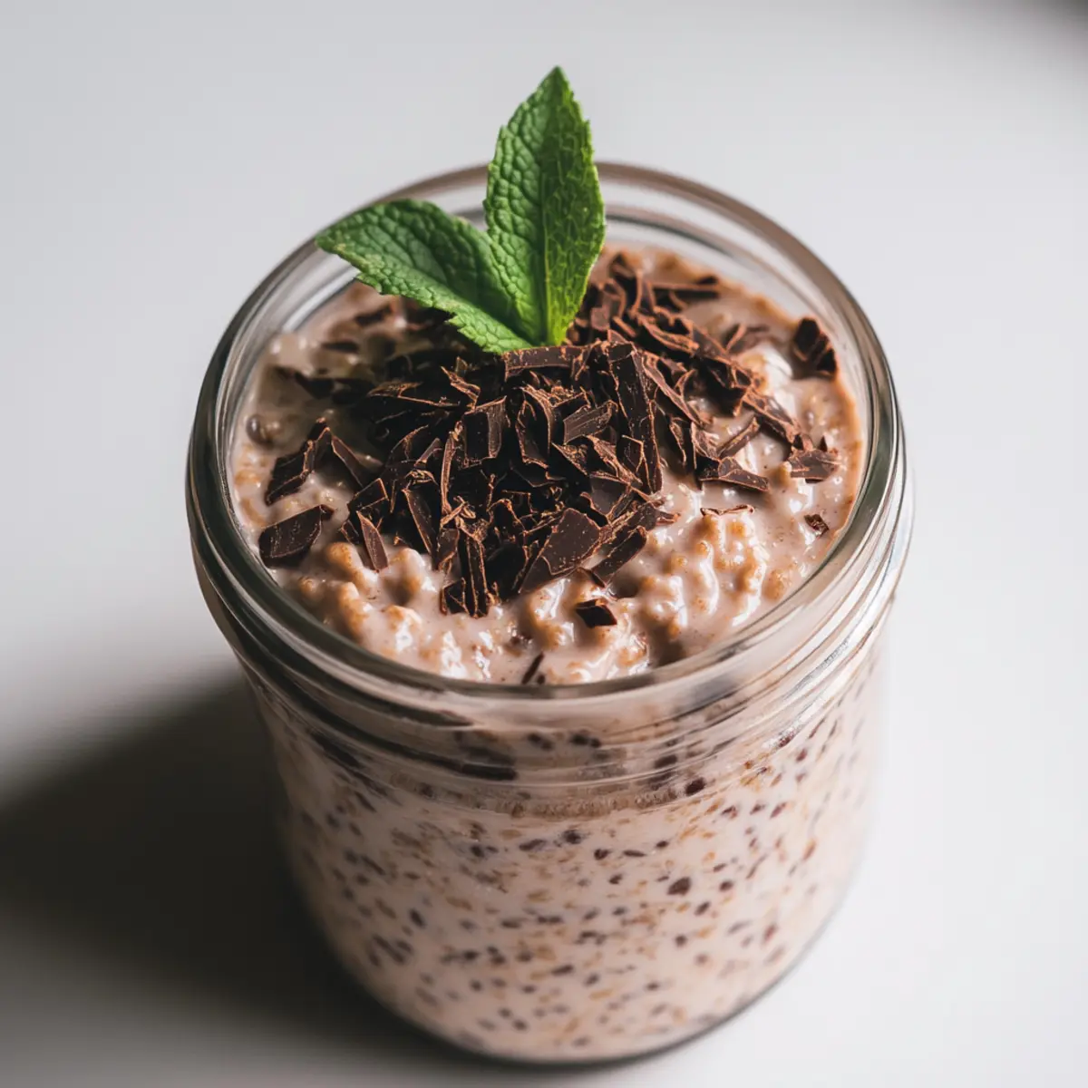 Chocolate Mint Overnight Oats