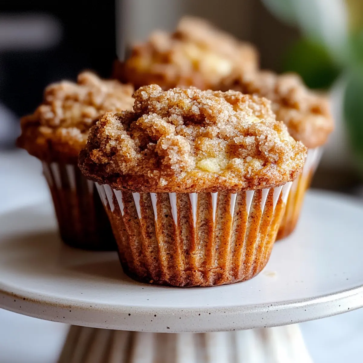 Cinnamon Streusel Banana Muffins Recipe