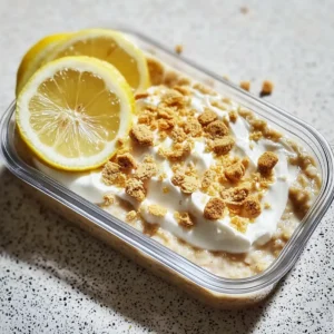 Lemon Cheesecake Overnight Oats