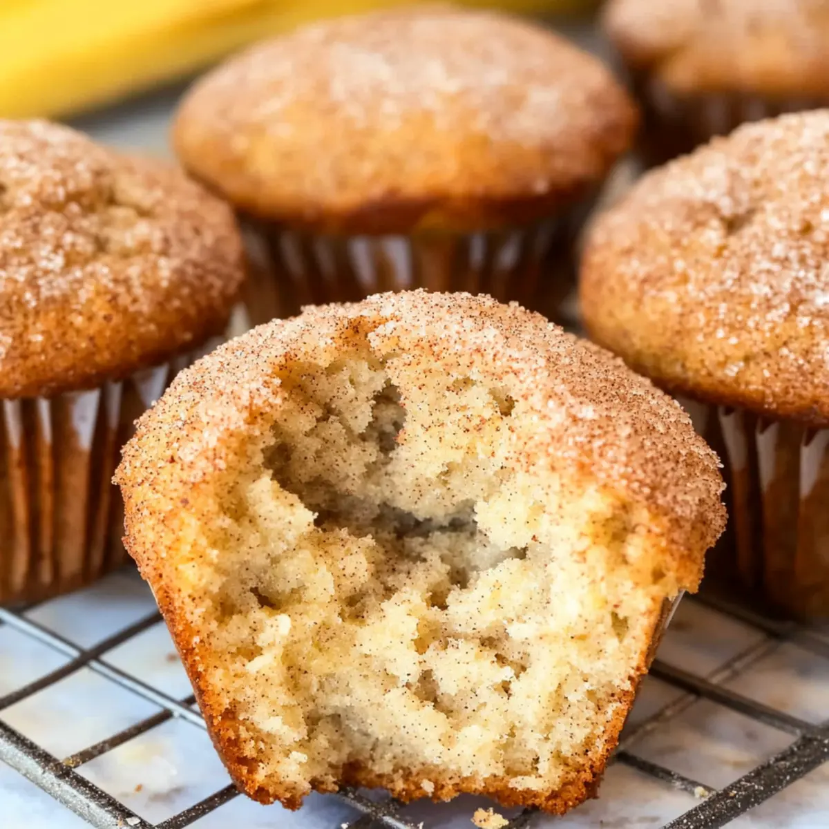 Cinnamon Banana Bread Muffins