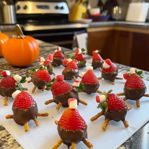 Chocolate Covered Strawberry Turkeys