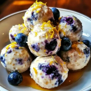Lemon Blueberry Cottage Cheese Bites