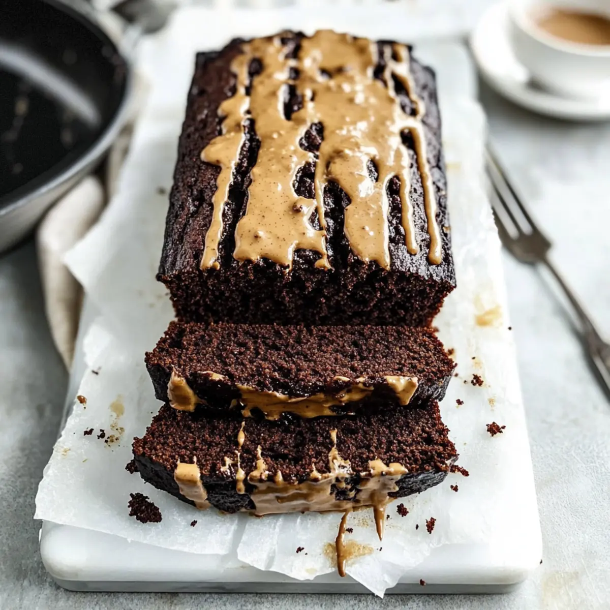 Chocolate Peanut Butter Banana Bread
