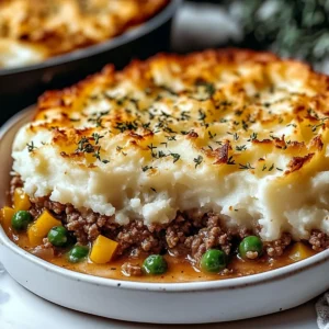Shepherd’s Pie with Mashed Potatoes