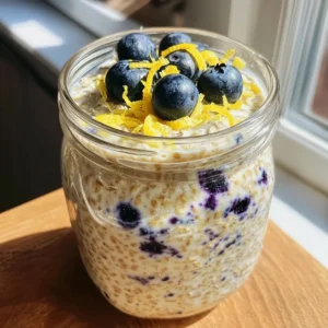 Lemon Blueberry Overnight Oats