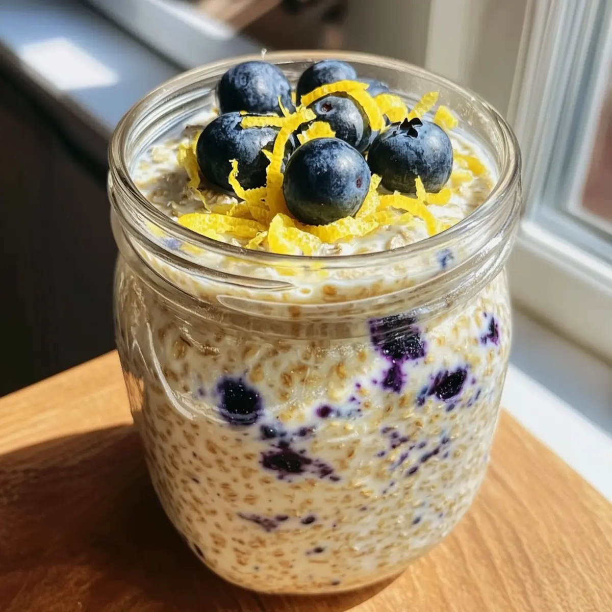 Lemon Blueberry Overnight Oats