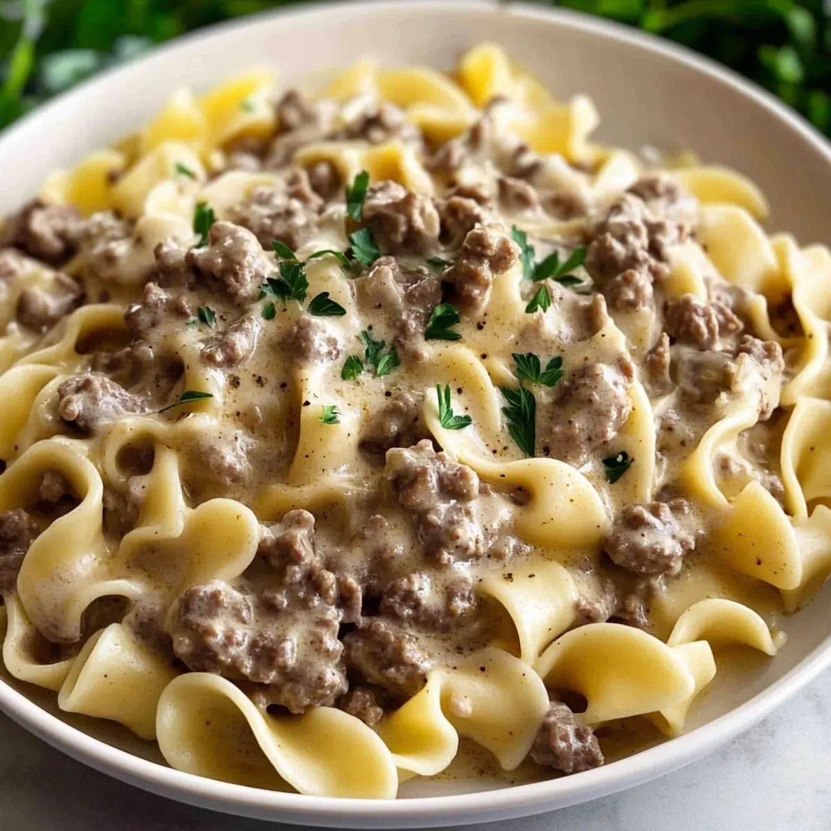 Ground Beef Stroganoff