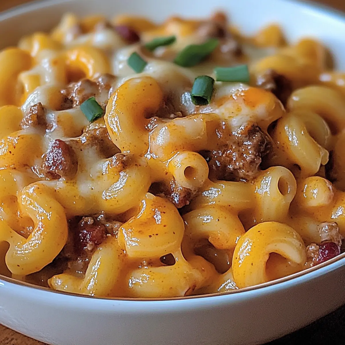 Crock Pot Cheddar Chili Mac