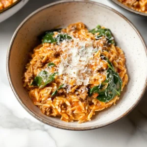Ground Beef Orzo