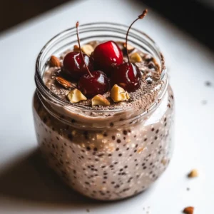 Chocolate & Cherry Overnight Oats