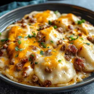 Crockpot Pierogi Casserole