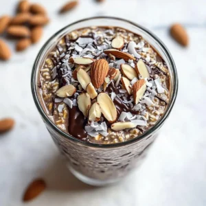 Vegan Almond Joy Overnight Oats