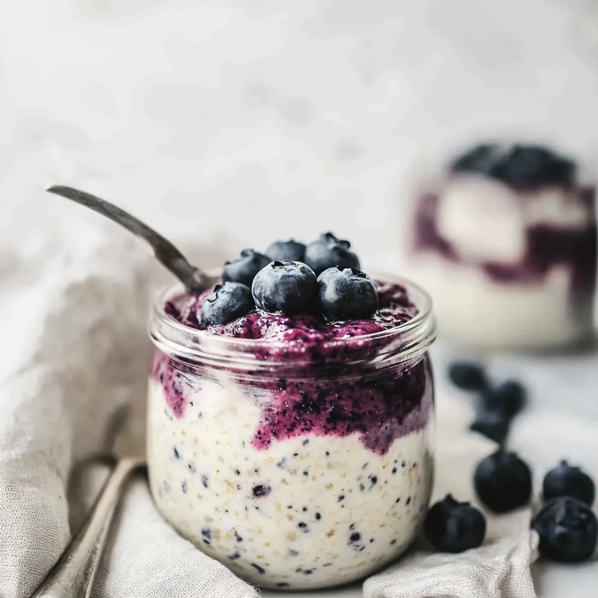 Blueberry Cheesecake Overnight Oats