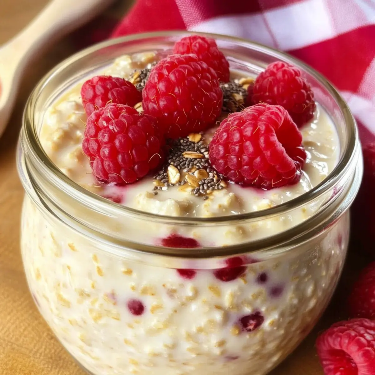 Raspberry Overnight Oats