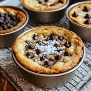 Deep Dish Chocolate Chip Cookies