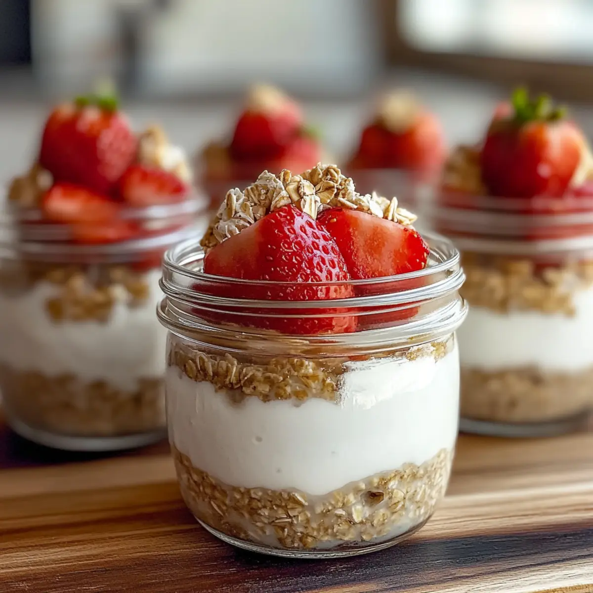 Strawberry Cheesecake Overnight Oats