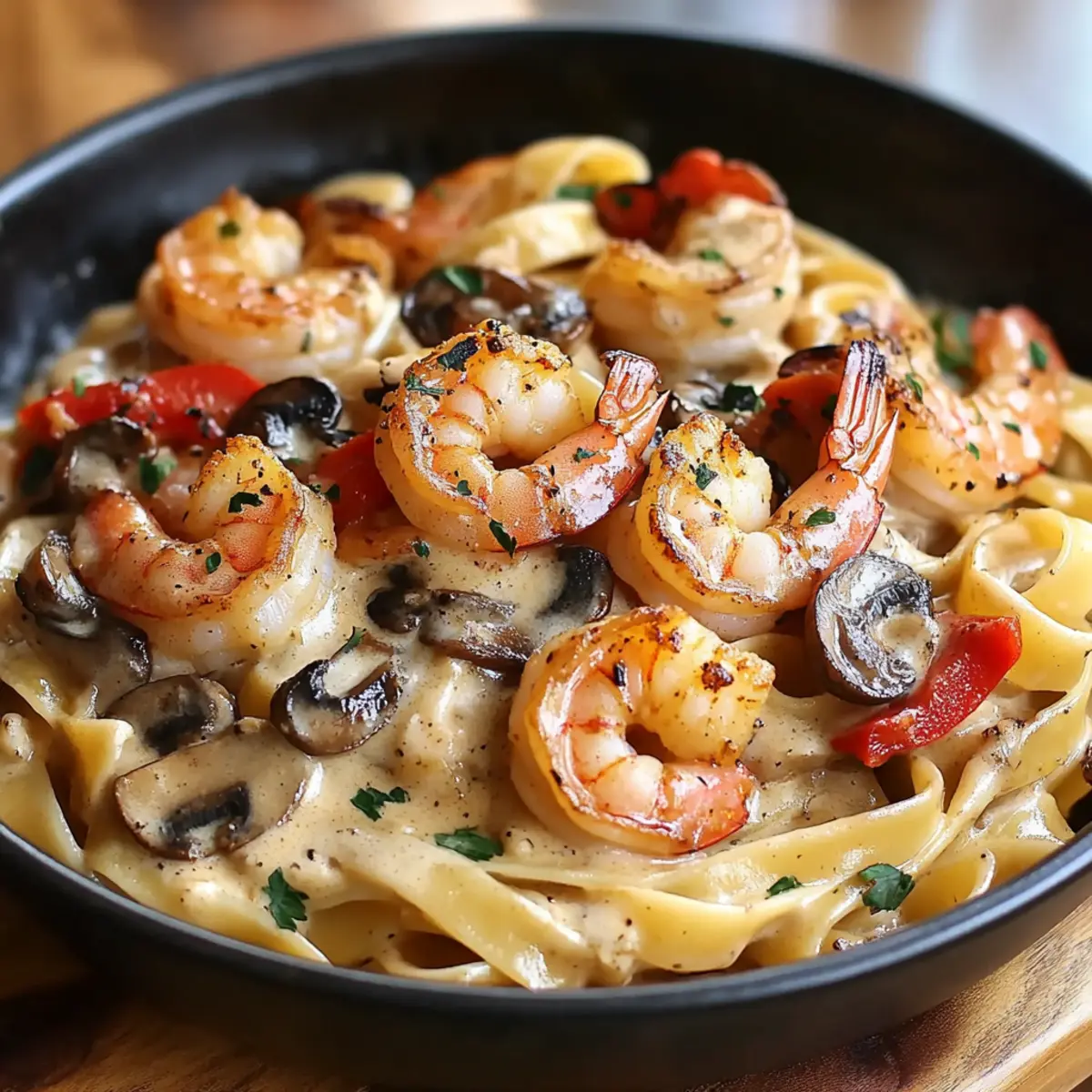 Blackened Shrimp Stroganoff