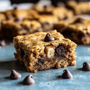 Moist Banana Bread Blondies