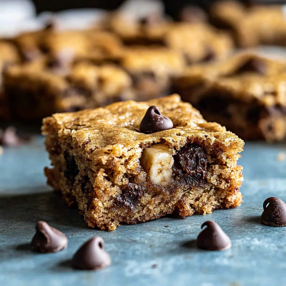 Moist Banana Bread Blondies