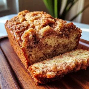 Cinnamon Crumb Banana Bread