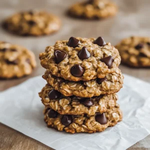 High-Protein, Oatmeal Chocolate Chip Cookies