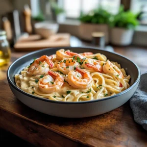One-Pot Shrimp and Crab Alfredo