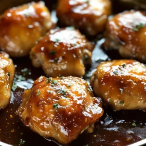 Sticky Baked Chicken Thighs