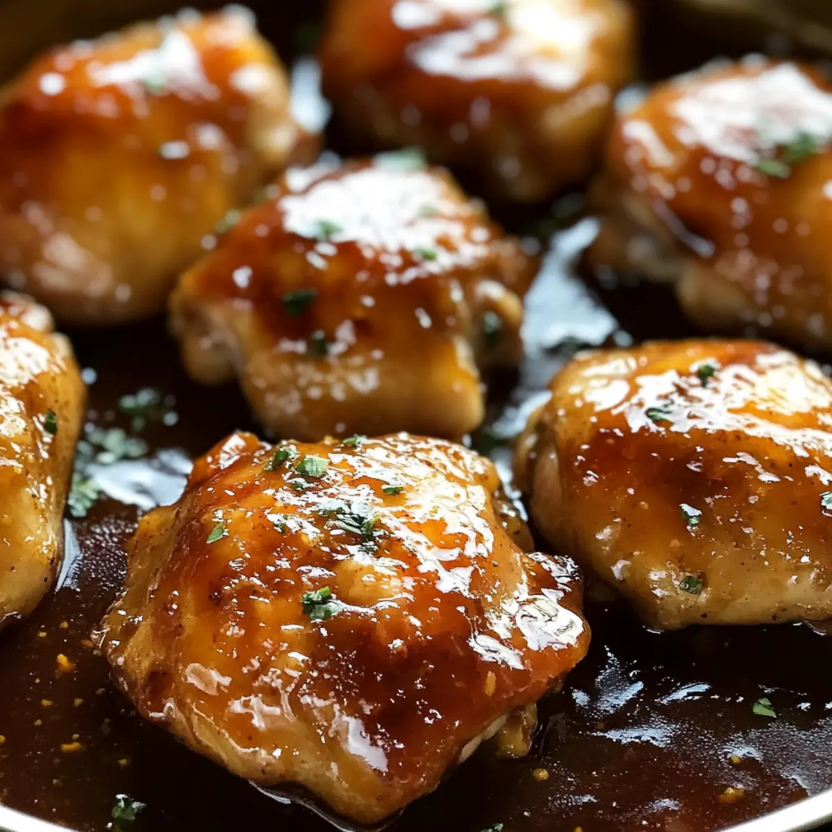 Sticky Baked Chicken Thighs