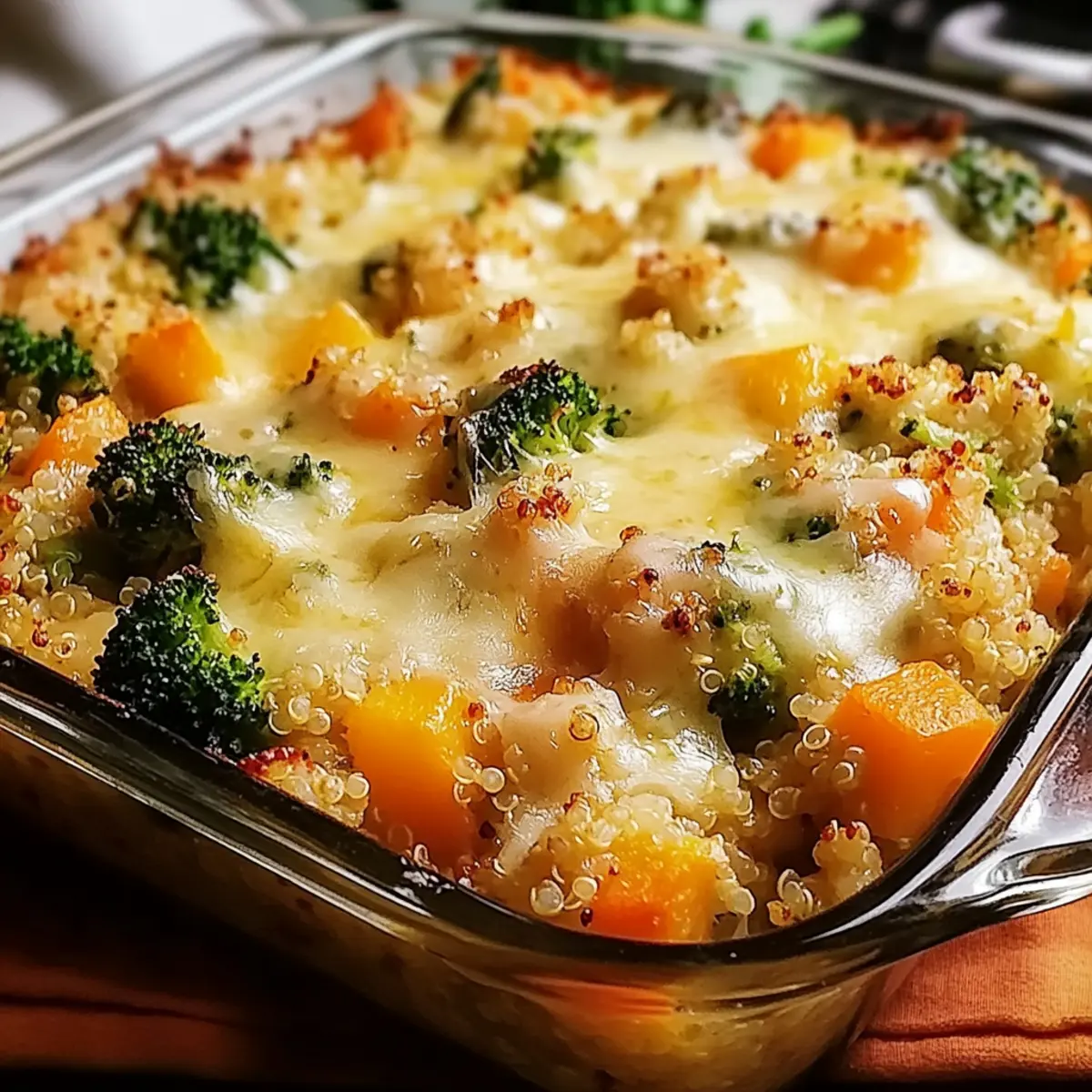 Cheesy Veggie Quinoa Casserole