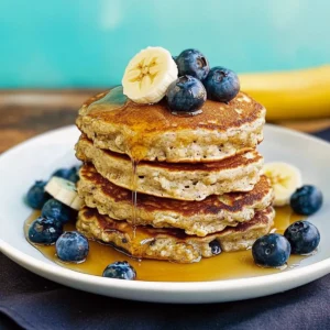 Banana Oatmeal Pancakes