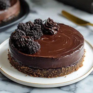 dark chocolate cheesecake