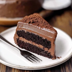 Dark Chocolate Mousse Cake