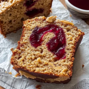 Peanut Butter & Jelly Banana Bread