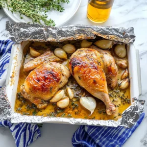 Oven-Roasted French Garlic Chicken